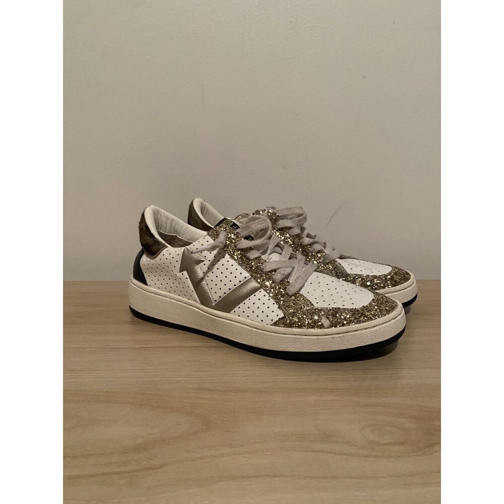 Vintage Havana Glitter Low Top Sneakers – Women’s 7.5 – Gold Sparkle